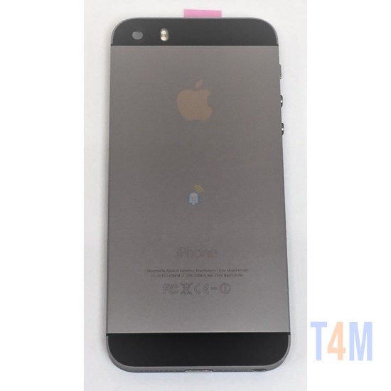 TAMPA TRASEIRA COMPLETO APPLE IPHONE 5S PRETO